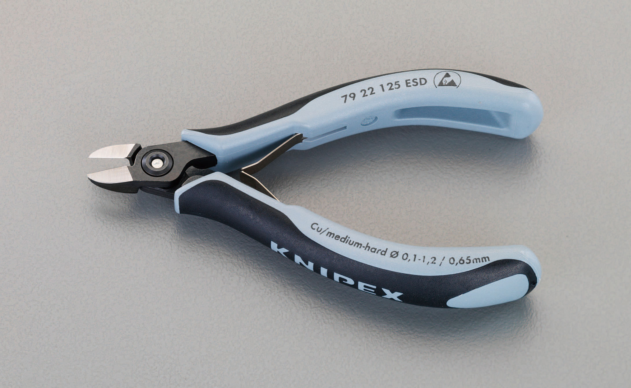 125mm 精密用ニッパー(ESDグリップ/バネ付)