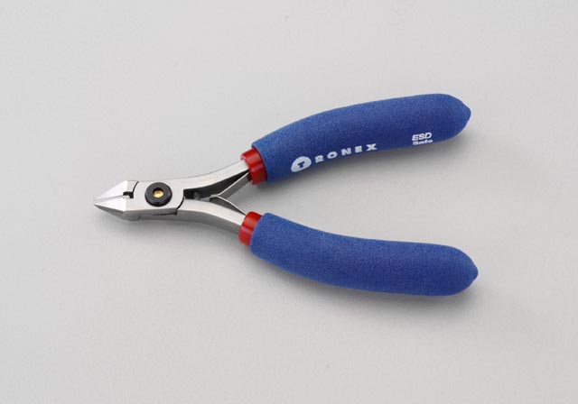 120mm 精密用ニッパー(超硬刃/フラッシュ/ESD)