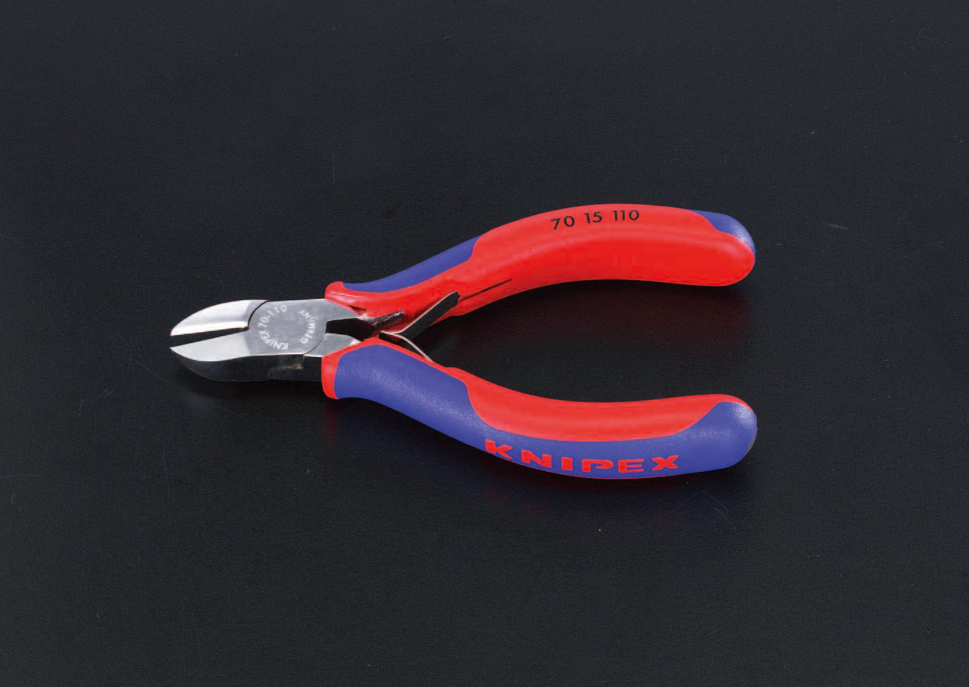 110mm ニッパー(グリップ ばね付/メッキ)