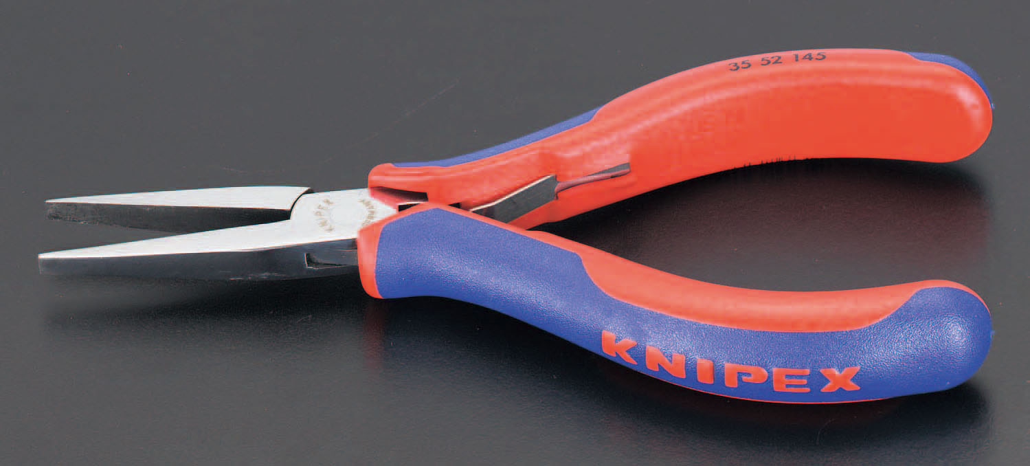 145mm 精密用プライヤー(グリップ付/平)