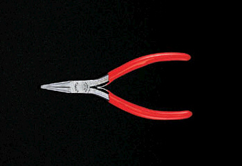 115mm 精密用プライヤー(バネ付/半丸)