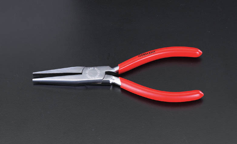 160mm ロングフラットノーズプライヤー(メッキ)