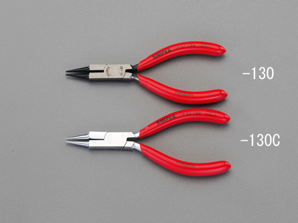 130mm ジュエリープライヤー(カッター付/メッキ)