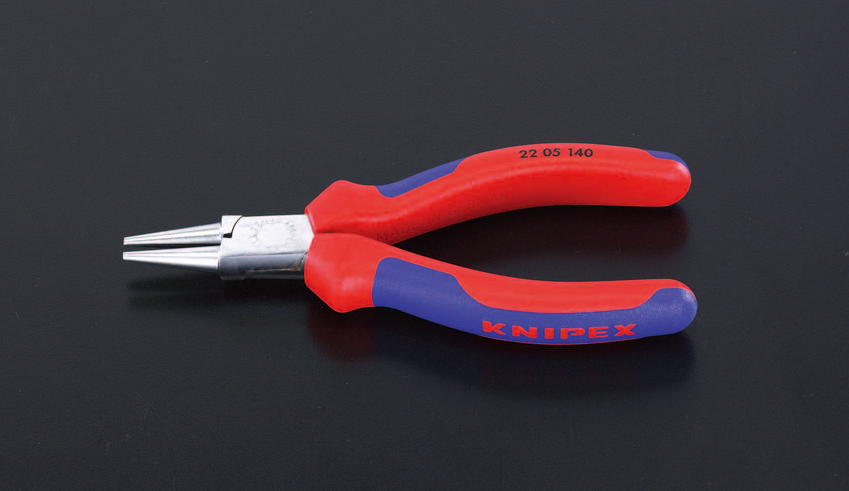 140mm ラウンドノーズプライヤー(グリップ付/メッキ)