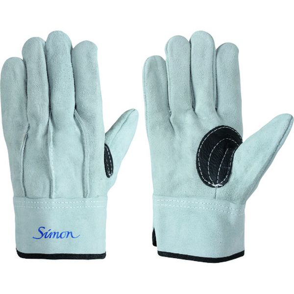 牛床革手袋　１０７ＡＡＡ黒銀当　Ｌ寸