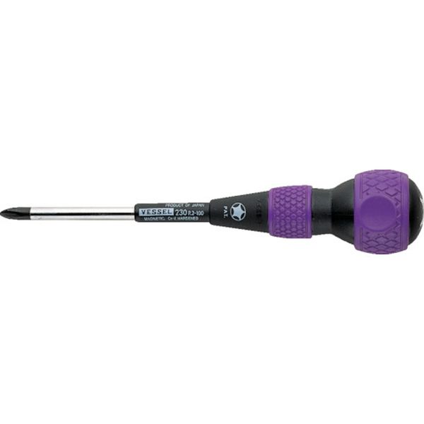 ボールグリップ貫通ドライバー 230 ＋2×100