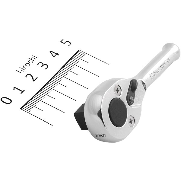 3/8インチsq 超コンパクトラチェットハンドル(ミガキ) 全長 75mm