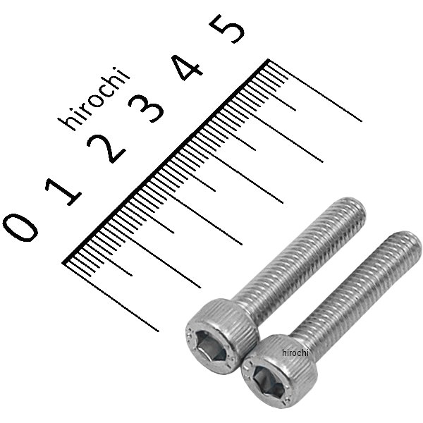 SCM435 キャップボルト 三価クロメート M6x30 P1.0 2本入り