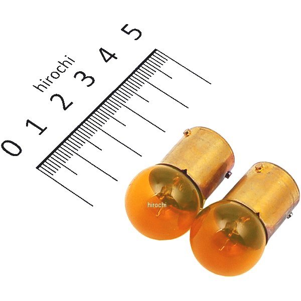 口金シングル球 12V10W 特殊ウインカー球 (オレンジ) (2個入り)