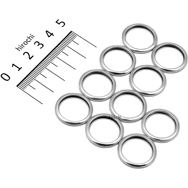 21.0x16.0x3.0mm ドレンパッキン スチール製/10個