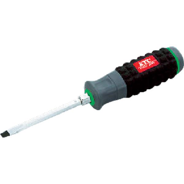 樹脂柄ドライバ　マイナス貫通タイプ５ｍｍ