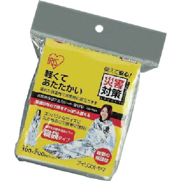 非常用アルミ保温シート　寝袋型　ＪＴＨ－１０２０　シルバー