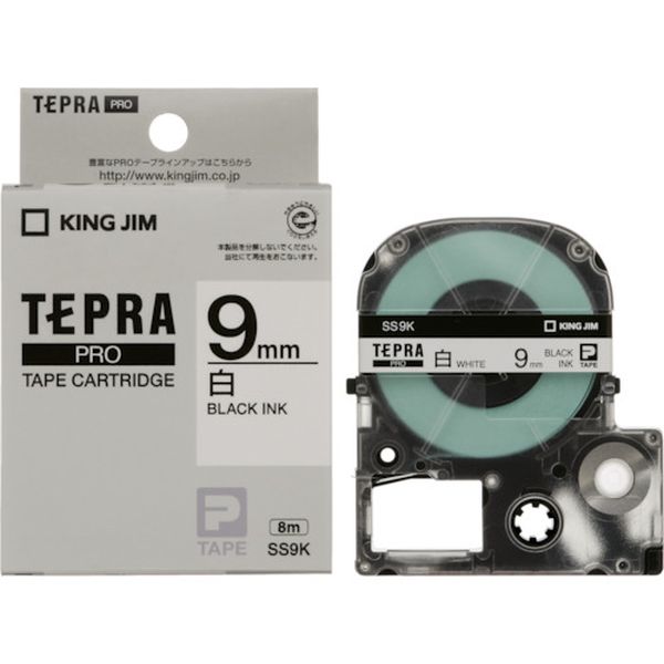 キングジム　テプラＰＲＯテ－プカ－トリッジ　白に黒文字