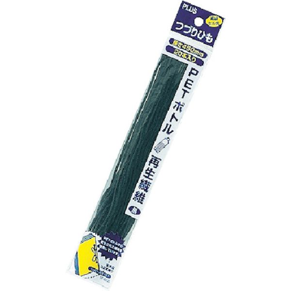 プラス　つづりひも　セル先　黒　１００本入　３６２７４