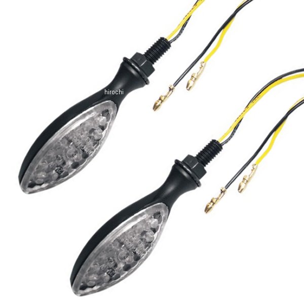 【セール特価】 ウルトラミニ LED マーカーライト L70mmxW21mm 黒/クリア (オーバル)