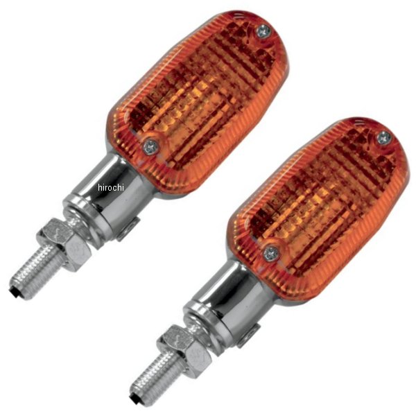 オブロング シングル球 アンバーレンズ M10 クローム