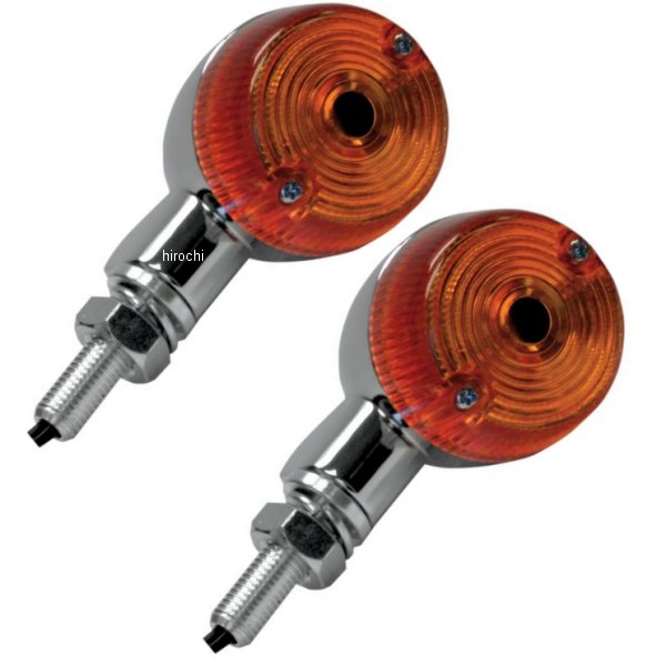 ラウンド #1 シングル球 アンバーレンズ M10 クローム