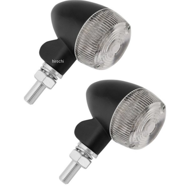 【セール特価】 マーカーライト LED16 クリア レンズ47mm 全長71mm (シングル球) 黒