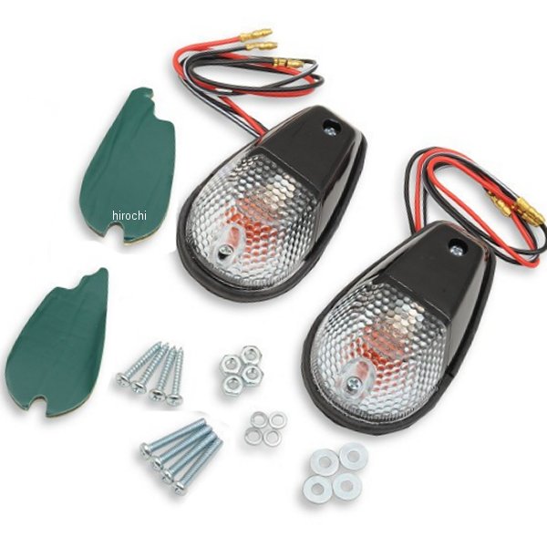 マーカーライト フラッシュマウント 埋め込み型 (ダブル球) 黒/クリア