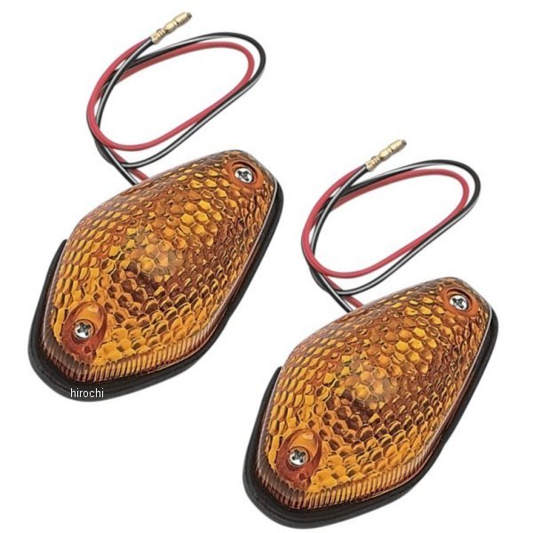 マーカーライト ティアドロップ アンバー (シングル球) 89mm x 51mm