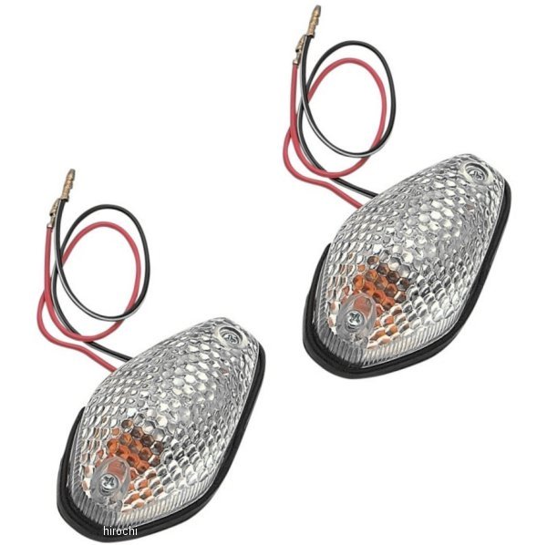 【セール特価】 マーカーライト ティアドロップ クリア (シングル球) 89mm x 51mm