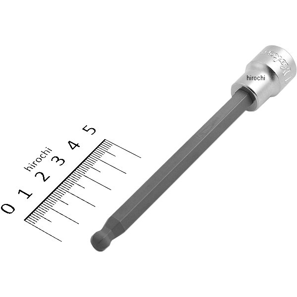 3/8インチsq ボールポイントヘックスビットソケット 全長120mm 7mm