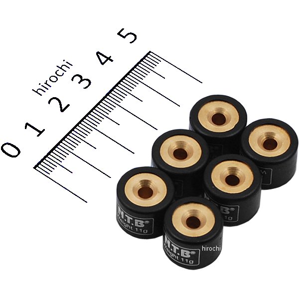 ウエイトローラー ヤマハ系汎用 15φ×12 11.0g 1セット6個入り
