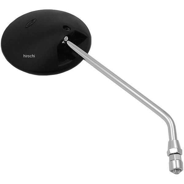 ミラー 丸型 黒/メッキ 8mm 左右共通