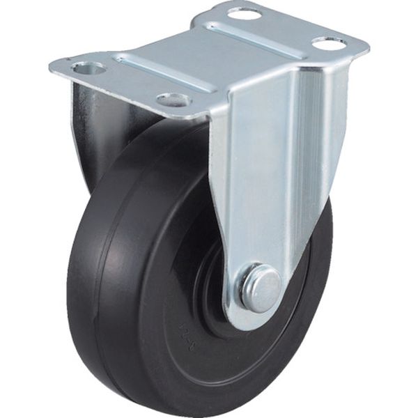 エアーキャスター（固定車）　１００ｍｍ　ゴム車