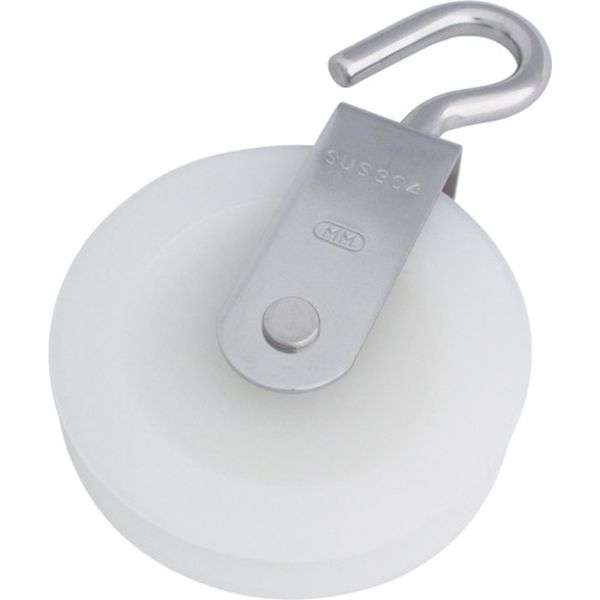 ナイロンプーリー　使用ロープ径φ～９ｍｍ