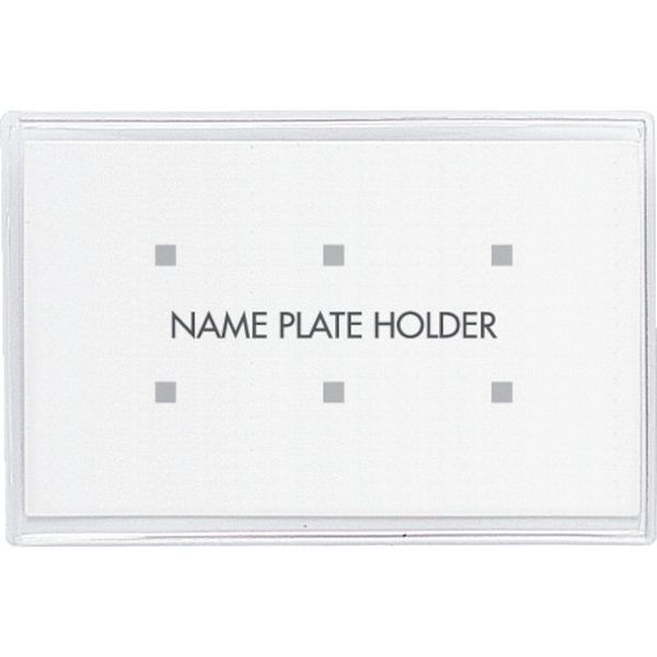 ＯＰ　ソフト名札　名刺サイズ　両用クリップ　１０枚