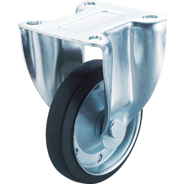 産業用キャスター固定車　１００径ゴム車輪