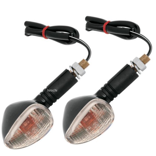 ウインカー コンパクト フレキシブル ダブル球 黒/クリア