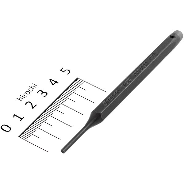 ピンポンチ 長さ 4-7/32インチ