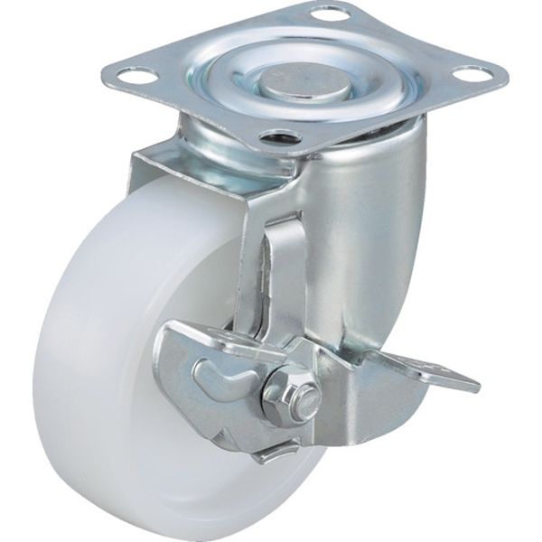 エアーキャスター（自在車ストッパー付）　１００ｍｍ　ナイロン車