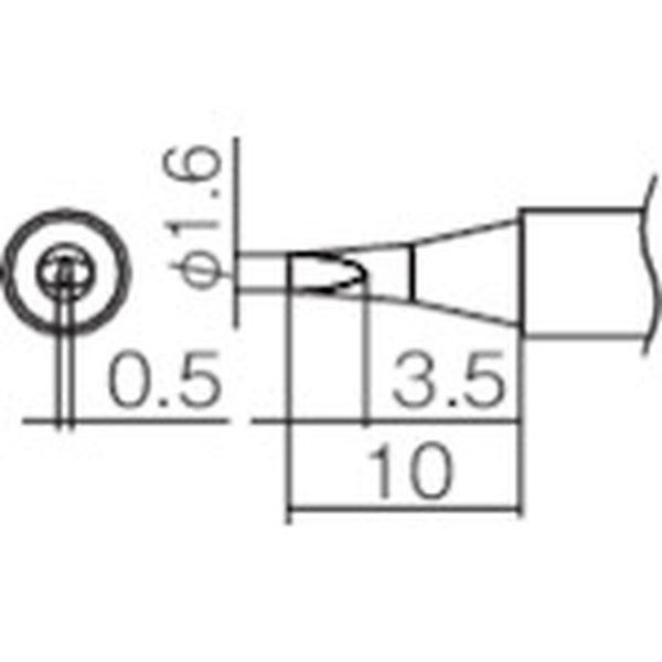 こて先　１．６Ｄ型