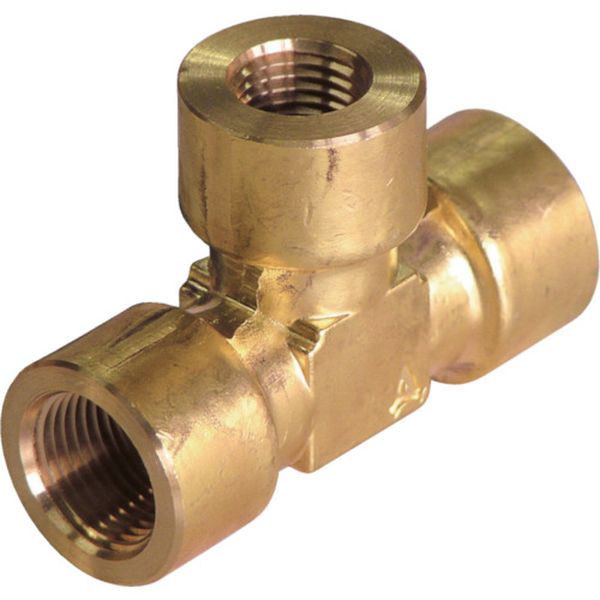 異径内ネジチーズ　ＰＴ１／４内×ＰＴ１／４内×ＰＴ３／８内