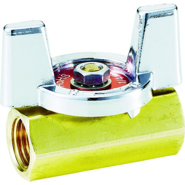 フジキン　黄銅製１．９６ＭＰａミニボール弁８Ａ（１／４）