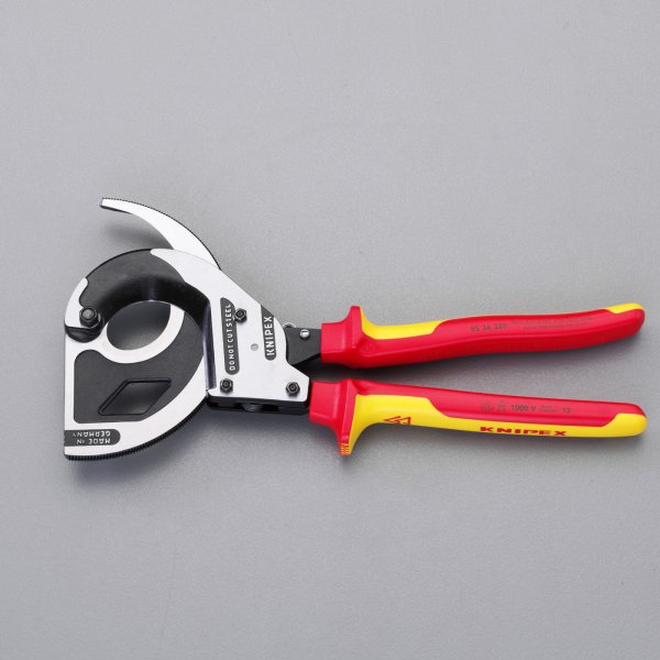 60mm/320mm 絶縁ケーブルカッター(ラチェット/グリップ付)