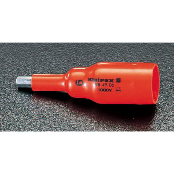 3/8"sqx 6mm HEX 絶縁ビットソケット