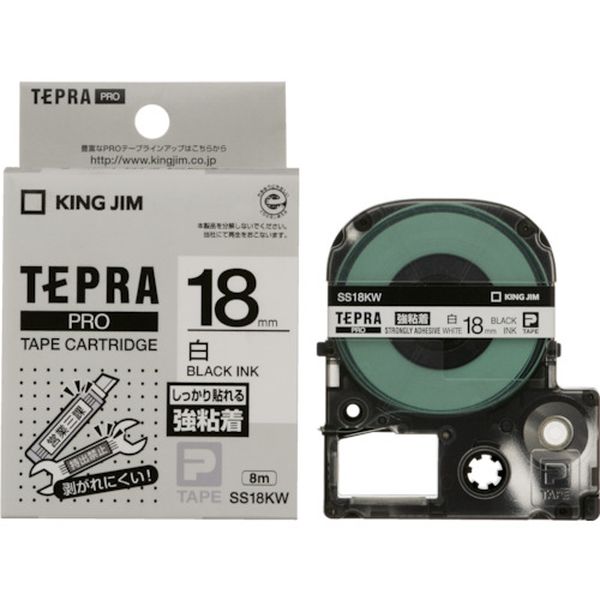キングジム　テプラＰＲＯテ－プカ－トリッジ　強粘着タイプ