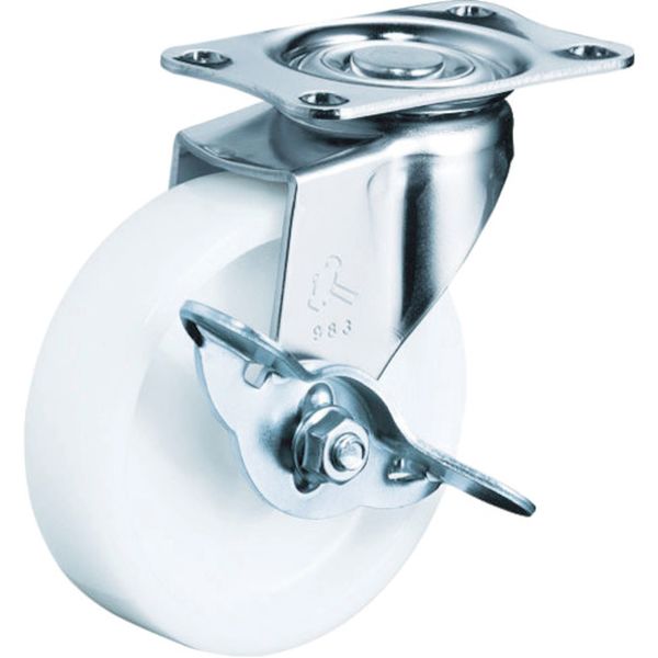 Ｅシリーズ自在ブレーキ付ナイロン車１２５ｍｍ