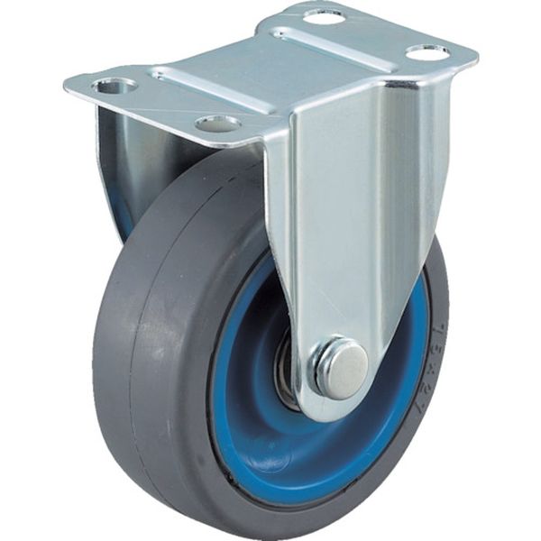 エアーキャスター（固定車）　１００ｍｍ　ゴム車