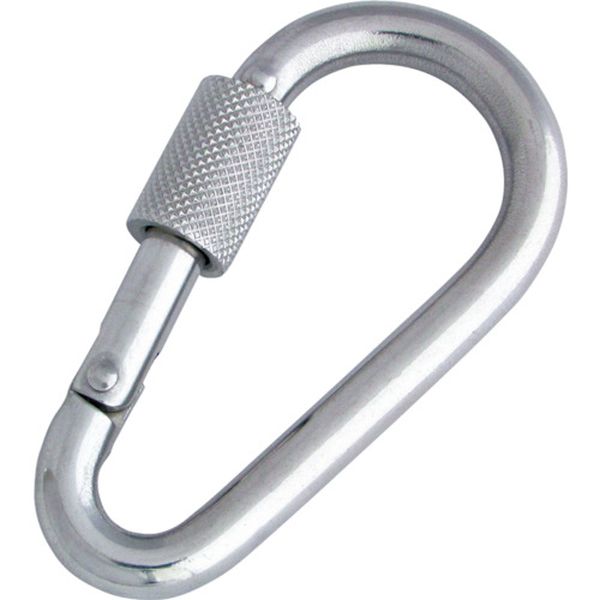 ステンレス　ナス型カラビナ　線径８ｍｍ長さ８１ｍｍ