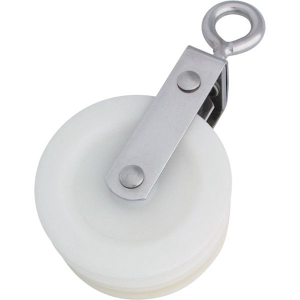 ナイロンプーリー　使用ロープ径φ～９ｍｍ