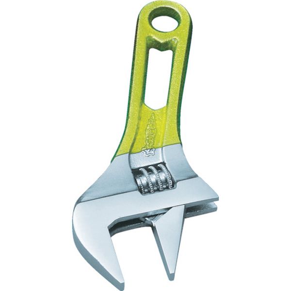 ワイドモンキレンチショートタイプ（クリアイエロー）口開：０～２４