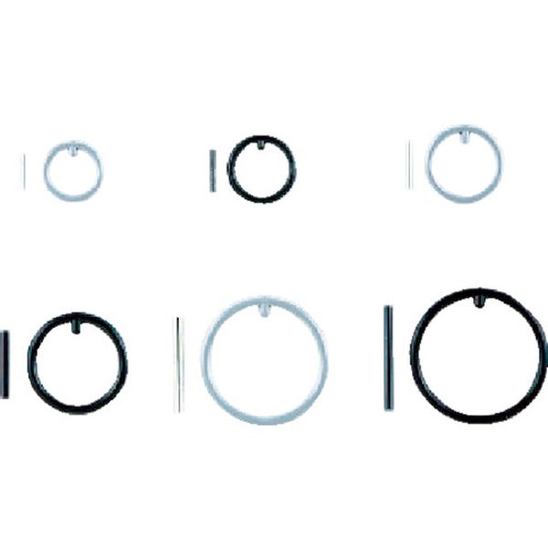 ピンφ４×４３ｍｍ・リングφ５７　セット（各５）