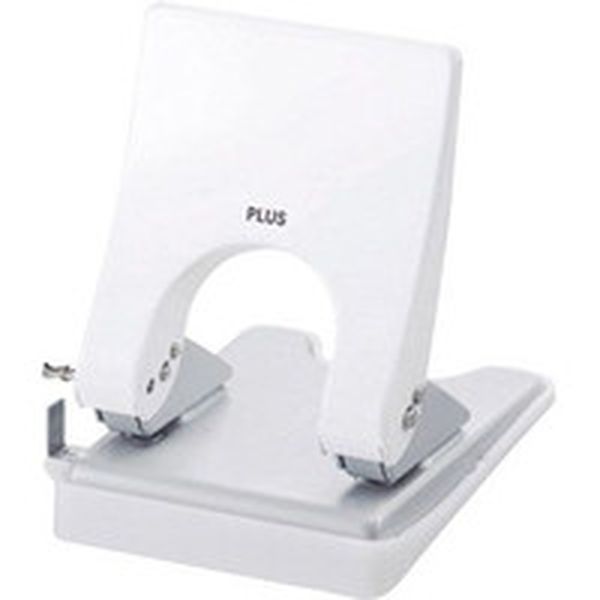 プラス　２穴パンチ　フォース１／２　Ｍ　白　３０２０１