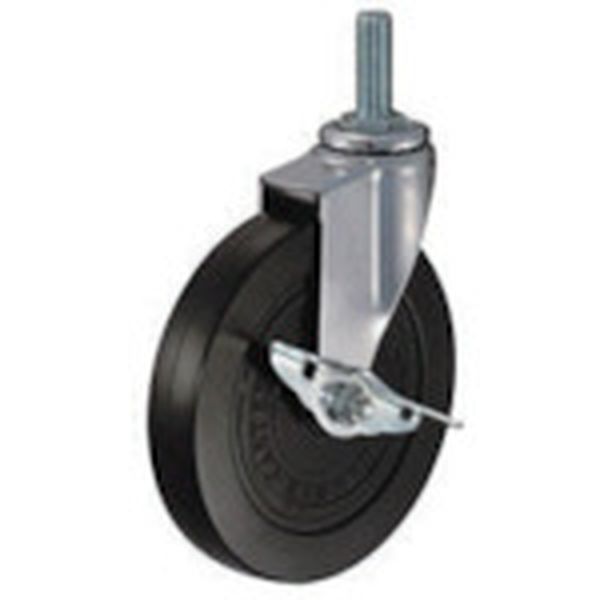 Ｅ型ねじ式　自在ＳＰ付　ゴム車１５０ｍｍ　Ｍ１６ＸＰ２．０