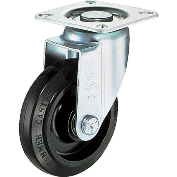 静シリーズ　Ｓ型　自在　ゴム車Ｂ入り１００ｍｍ